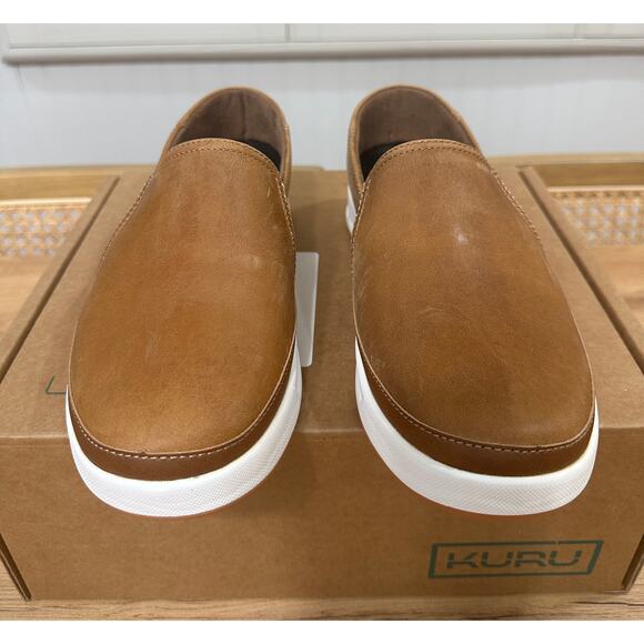 Kuru Women's Roam Atla Comfort Shoes Cognac Brown Leather Size 7.5 US 38 EU NIB - Picture 6 of 15